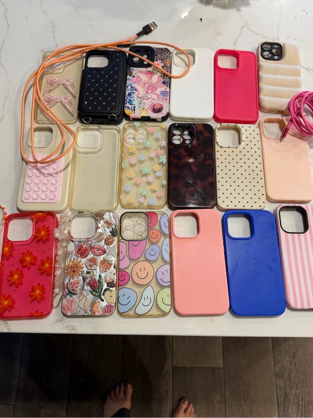 IPhone 13 Pro phone cases and 2 free charger cords